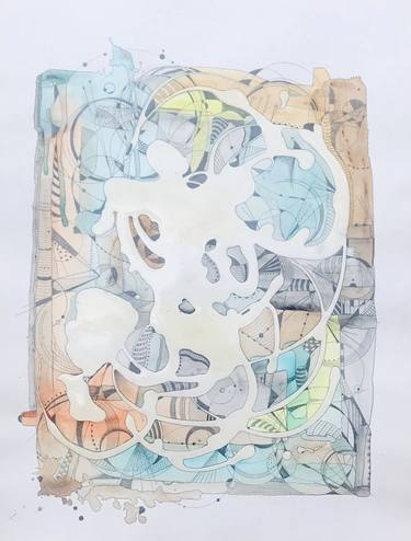 Saatchi Art Artist Amber Denison; Paintings, “Abstract Watercolor Drawing 2” #art