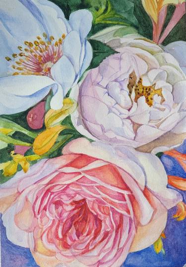 Original Floral Painting by Natalie Lobanova