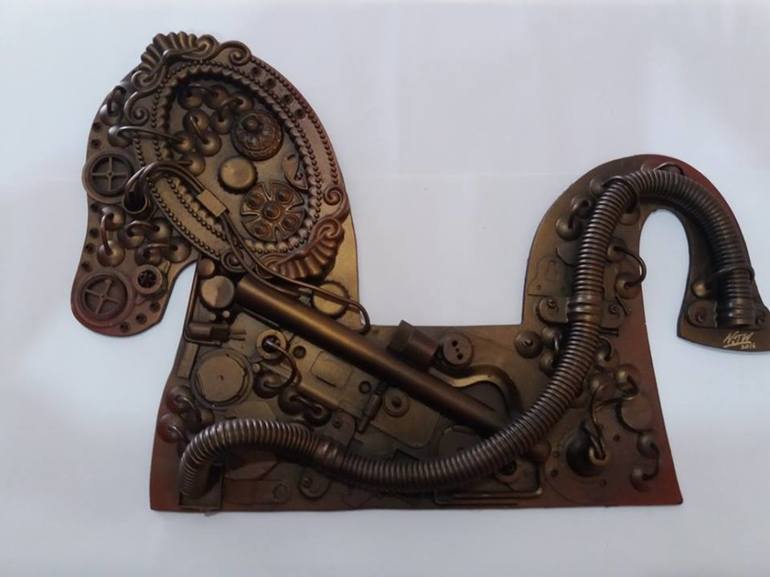 Original Art Deco Animal Sculpture by nihal Weerasinghe