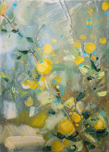 Original Abstract Floral Paintings by Tatyana Bashtannik