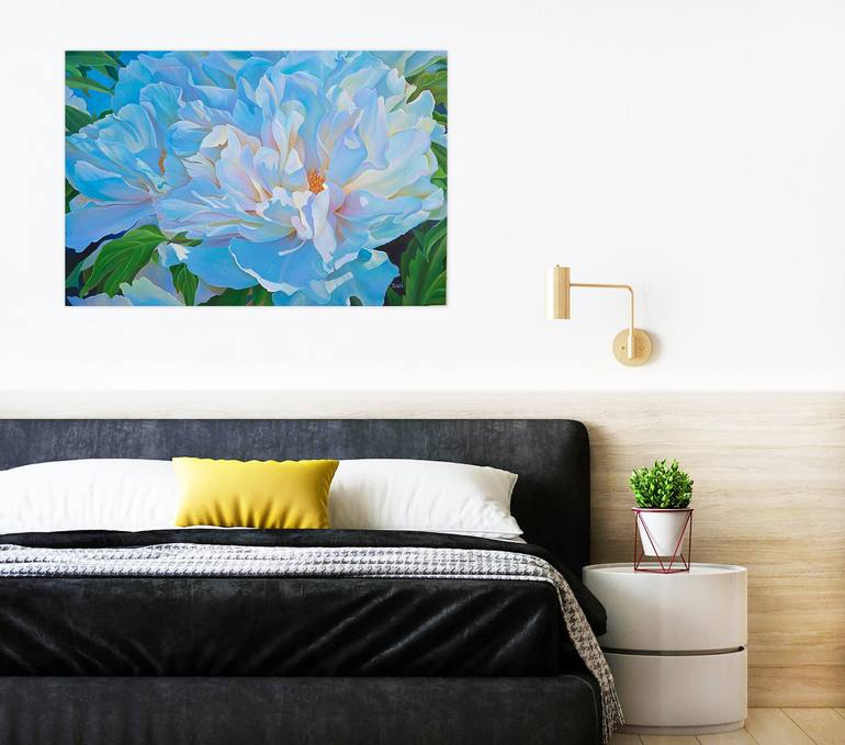 Original Abstract Expressionism Floral Painting by Tueai La