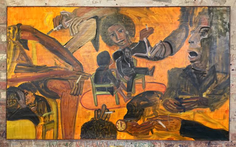 Original Illustration People Painting by Ron Silver
