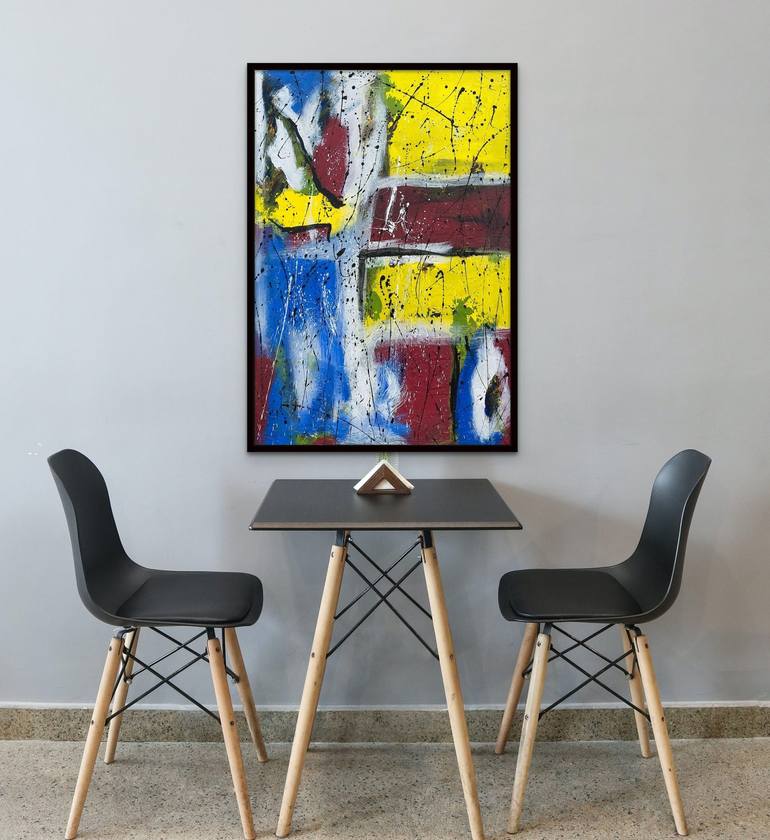 Original Abstract Expressionism Abstract Painting by John Bishop