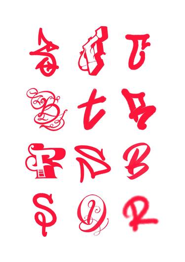 Letters on letters red one thumb