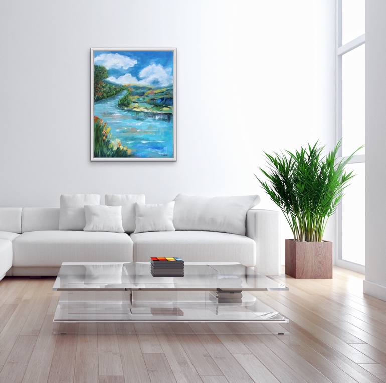 Original Abstract Landscape Painting by Julie Webster