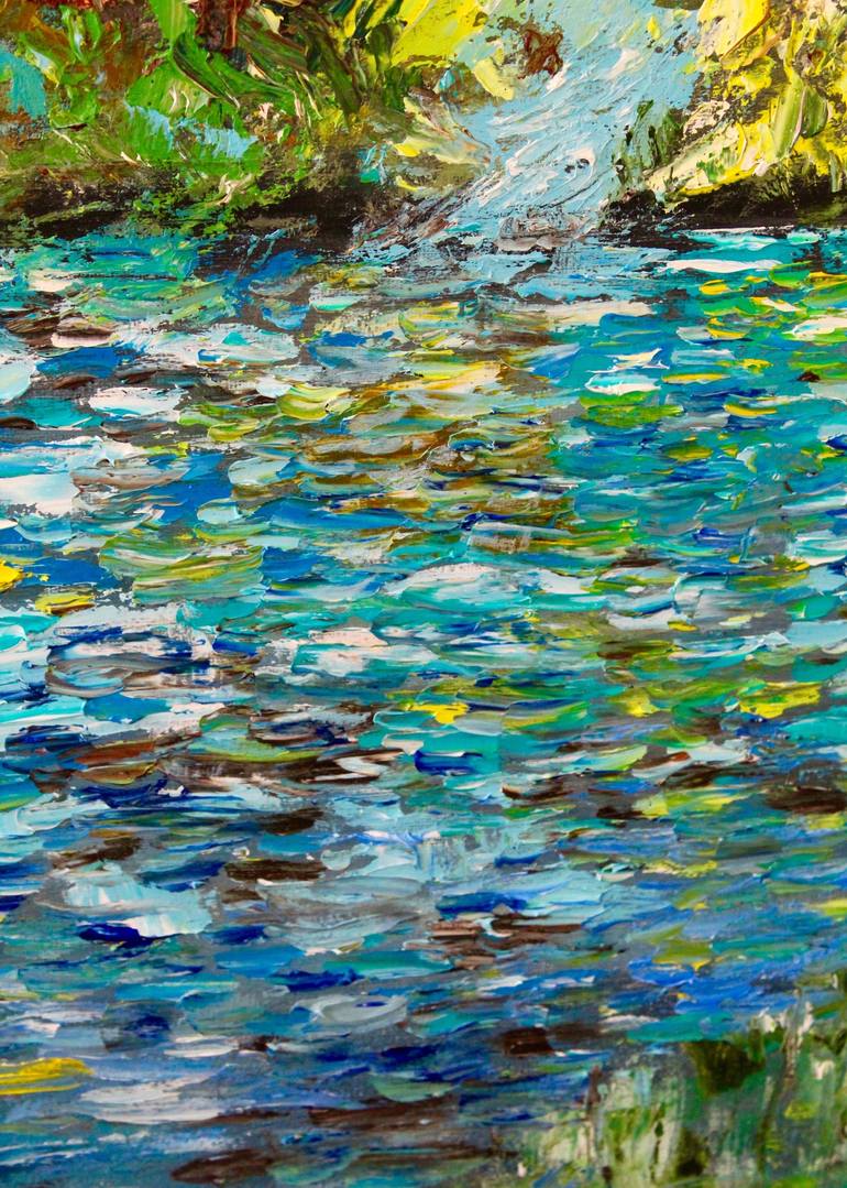 Original Impressionism Water Painting by Julie Webster