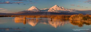 Window to Armenia · Mountain Ararat - Fiery Start of a Day · Panoramic Landscape Photograph · Fine Art · AR911P11 · 64in - Limited Edition of 75 thumb