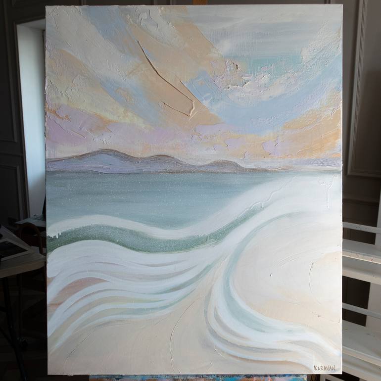 Original Abstract Expressionism Abstract Painting by Nataliia Karavan