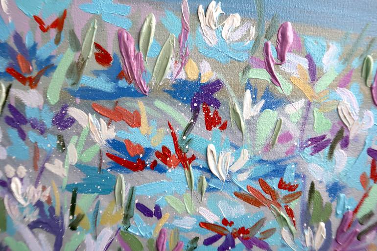 Original Abstract Landscape Painting by Nataliia Karavan