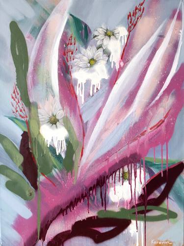 Pink Splash - abstract florals thumb