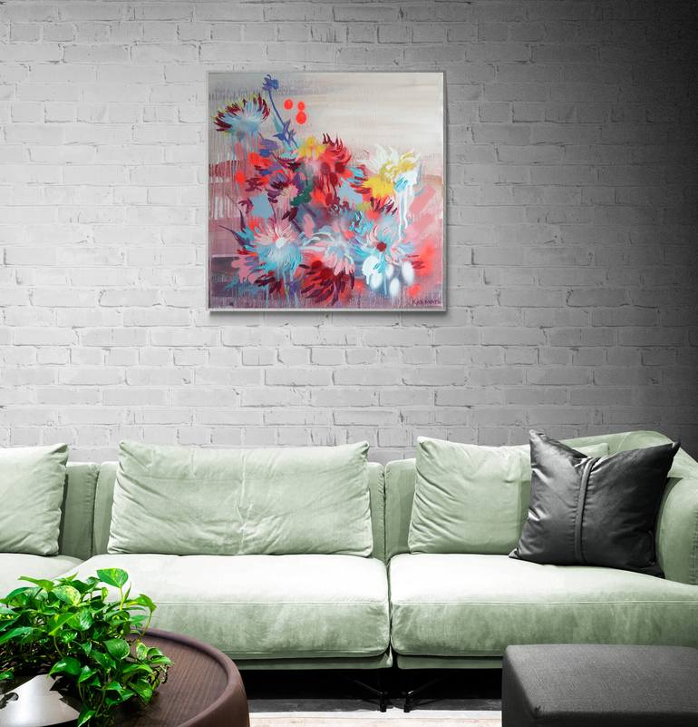 Original Abstract Expressionism Abstract Painting by Nataliia Karavan