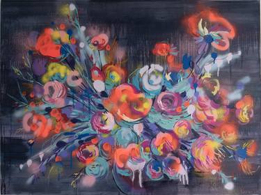 Print of Abstract Floral Paintings by Nataliia Karavan