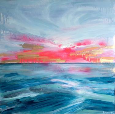 Print of Abstract Seascape Paintings by Nataliia Karavan