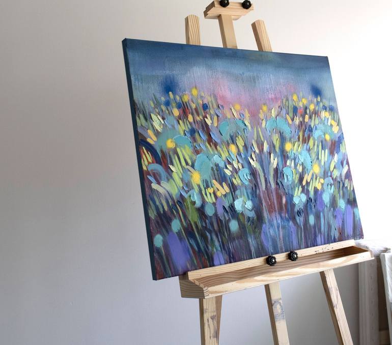 Original Floral Painting by Nataliia Karavan