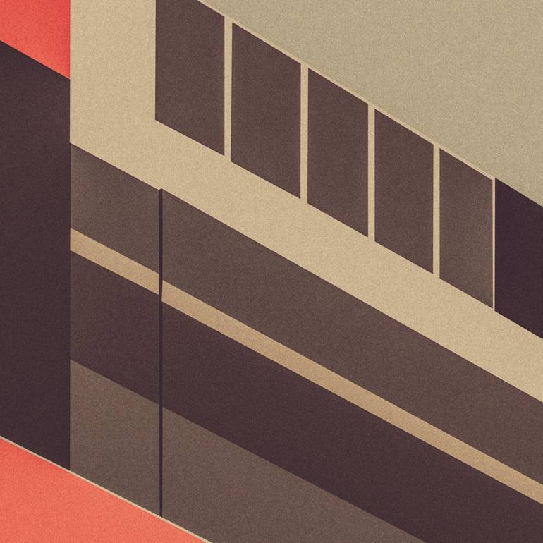 Original Bauhaus Geometric Digital by Liz Mares