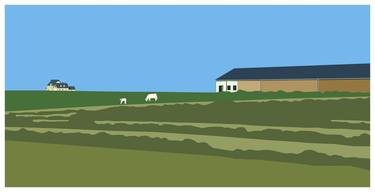 Two Cows on a Farm - Limited Edition of 1 image