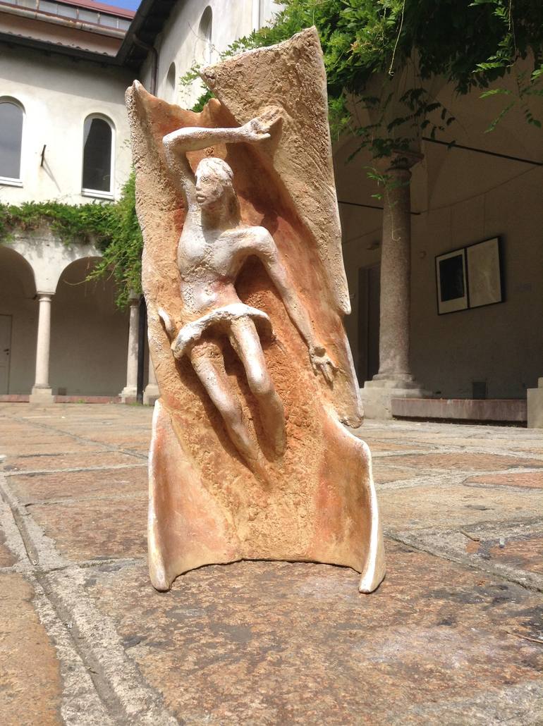 Original Conceptual Religious Sculpture by Mirella Gerosa