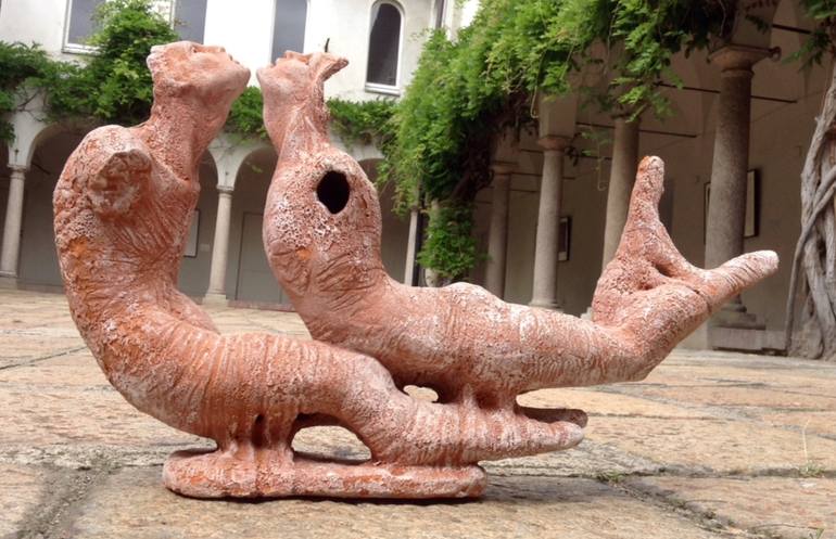 Original Figurative Love Sculpture by Mirella Gerosa