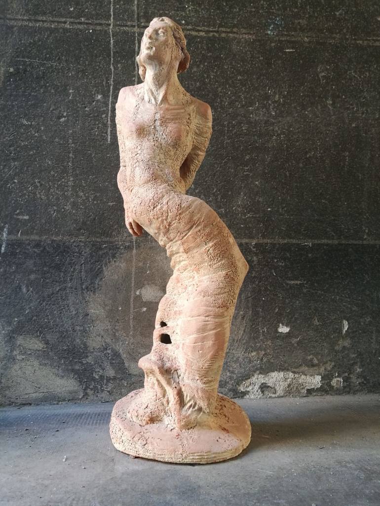 Original Abstract Women Sculpture by Mirella Gerosa