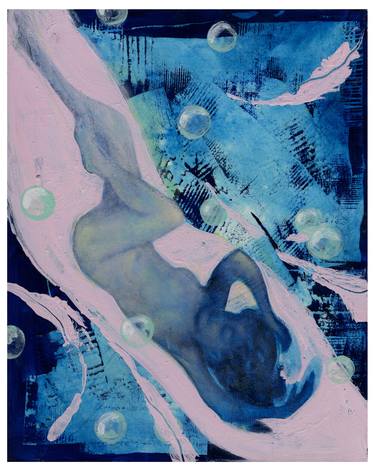Original Abstract Nude Paintings by Elan-Sing Mi