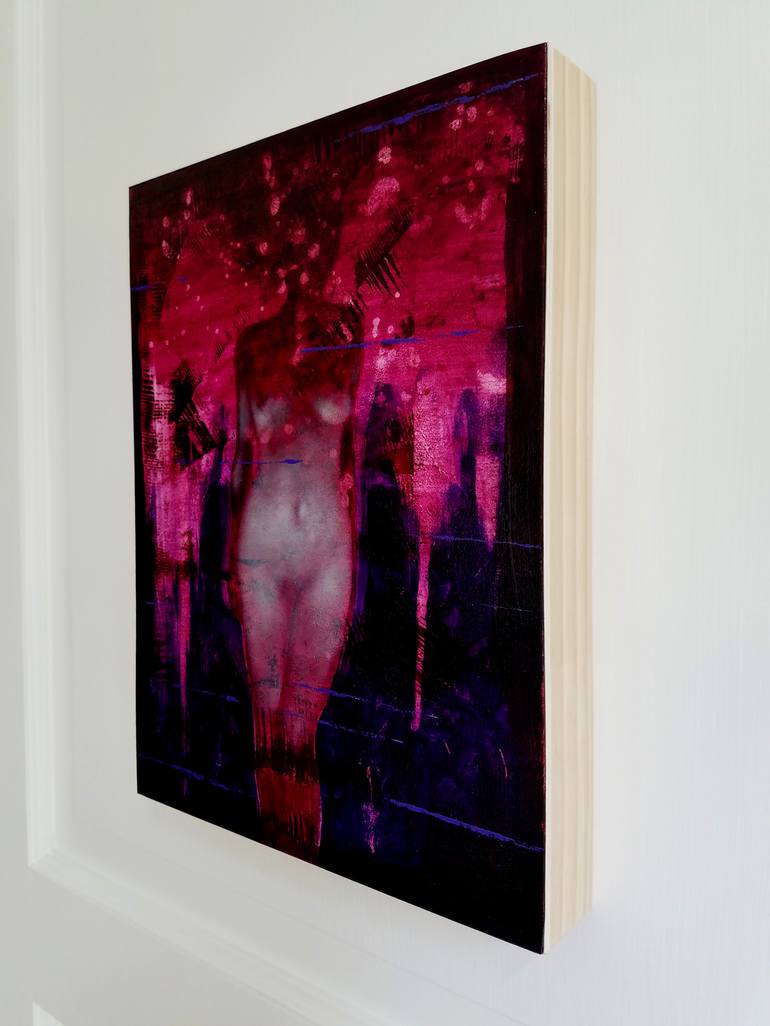 Original Abstract Nude Painting by Elan-Sing Mi