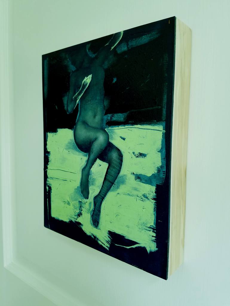 Original Abstract Nude Painting by Elan-Sing Mi