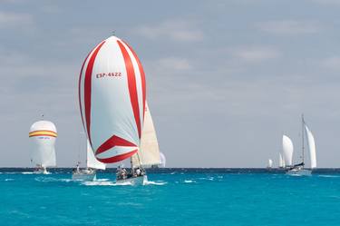 Print of Minimalism Yacht Photography by Klaus-Dieter Hoffmann