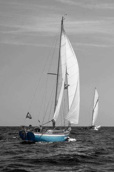 Print of Minimalism Yacht Photography by Klaus-Dieter Hoffmann