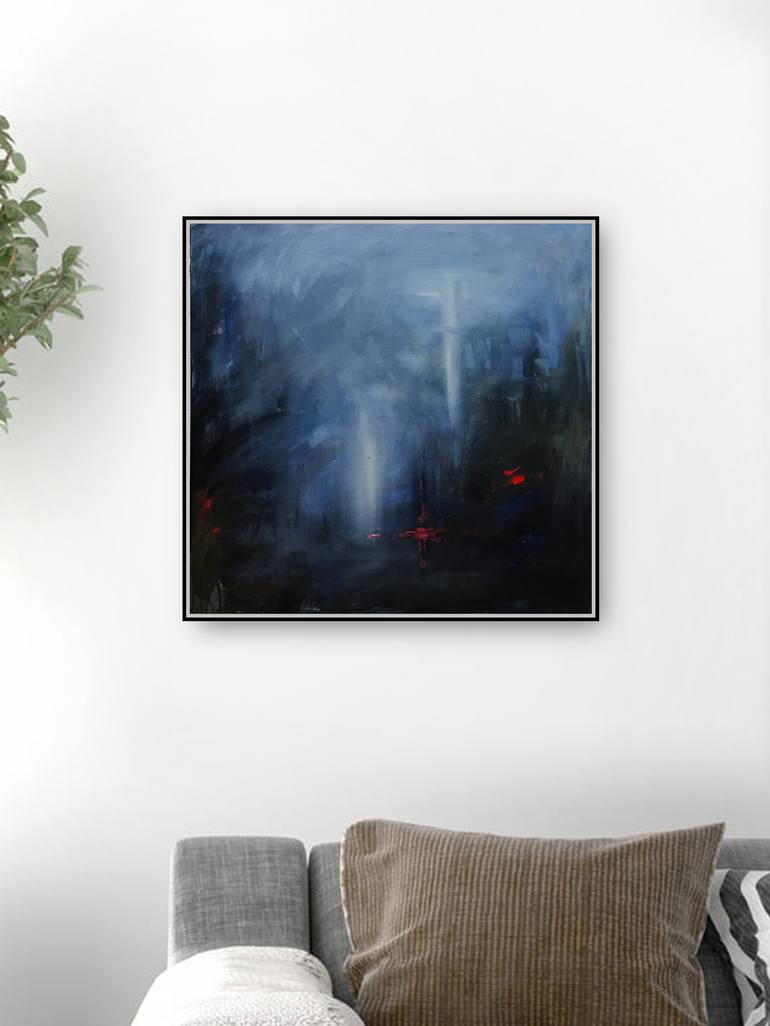 Original Abstract Painting by Nusret Aktay