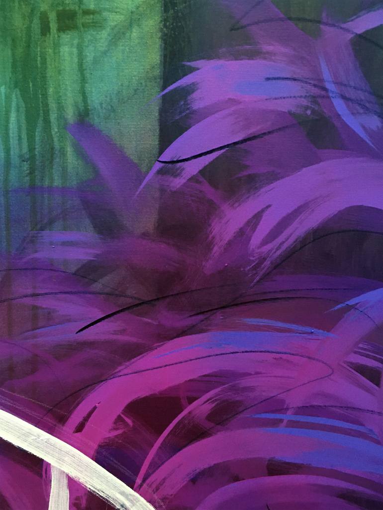 Original Abstract Nature Painting by Nusret Aktay