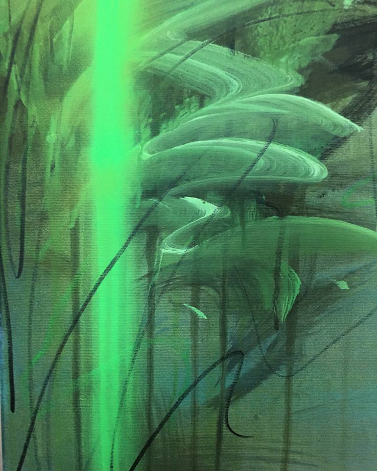 Original Abstract Nature Painting by Nusret Aktay