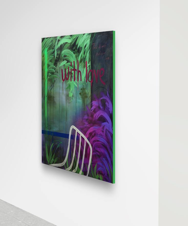 Original Abstract Nature Painting by Nusret Aktay