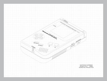 Nintendo Gameboy Mechanical Drawing thumb
