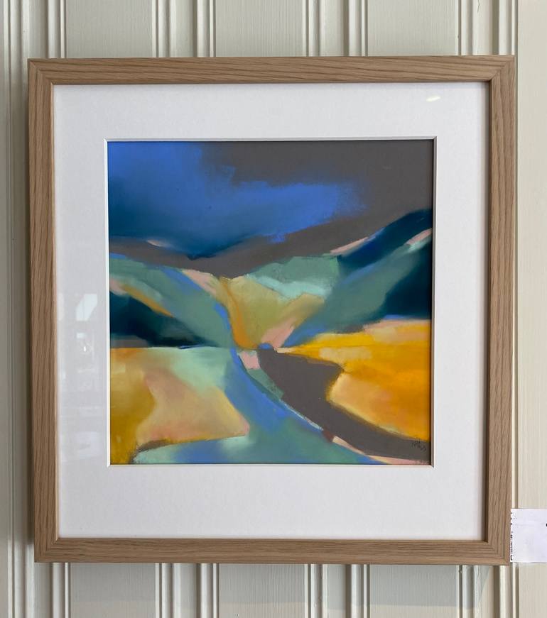 Original Abstract Landscape Drawing by Kristin Holm Dybvig