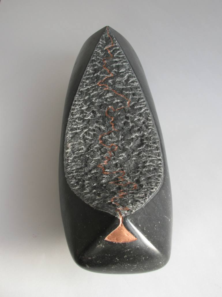 Original Abstract Boat Sculpture by Fieke De Roij