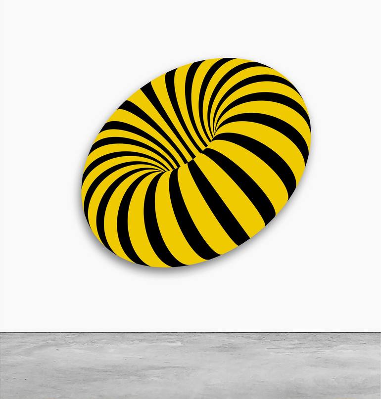 Original Op Art Abstract Sculpture by Vova Pydlyak