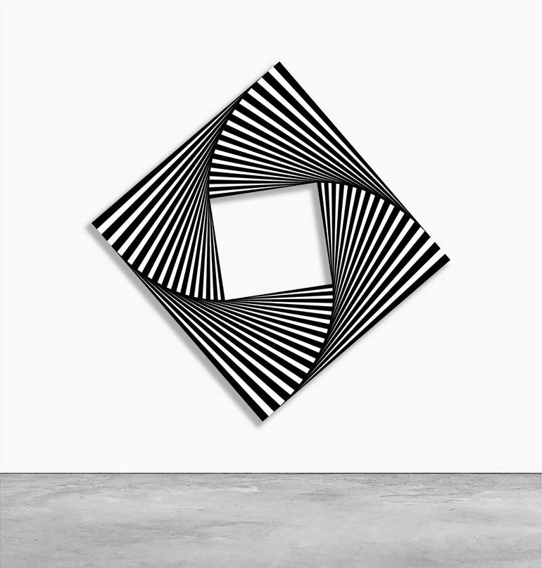 Original Op Art Abstract Sculpture by Vova Pydlyak