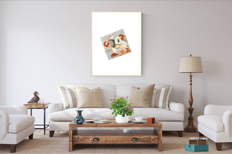 Original Abstract Geometric Printmaking by Kris Ter