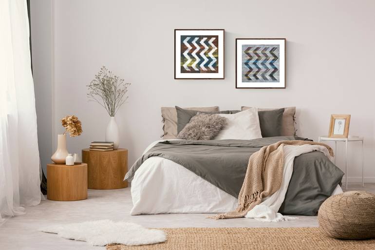 Original Modern Geometric Printmaking by Kristina Ter-Kazarian