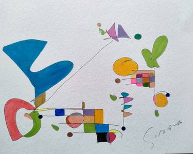 Original Abstract Paintings by Kaoru Shibuta