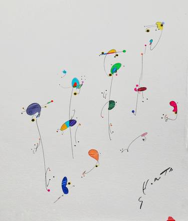 Print of Pop Art Abstract Paintings by Kaoru Shibuta