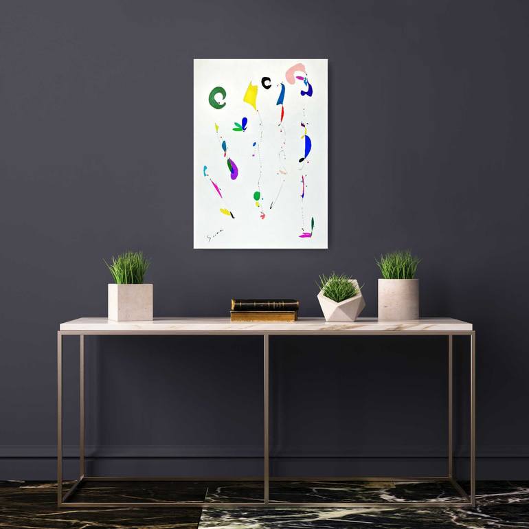 Original Illustration Abstract Painting by Kaoru Shibuta