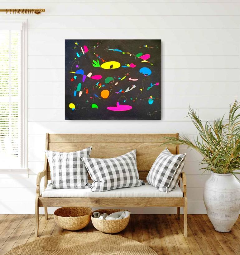 Original Abstract Painting by Kaoru Shibuta