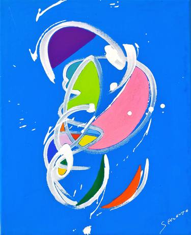 Print of Dada Abstract Paintings by Kaoru Shibuta