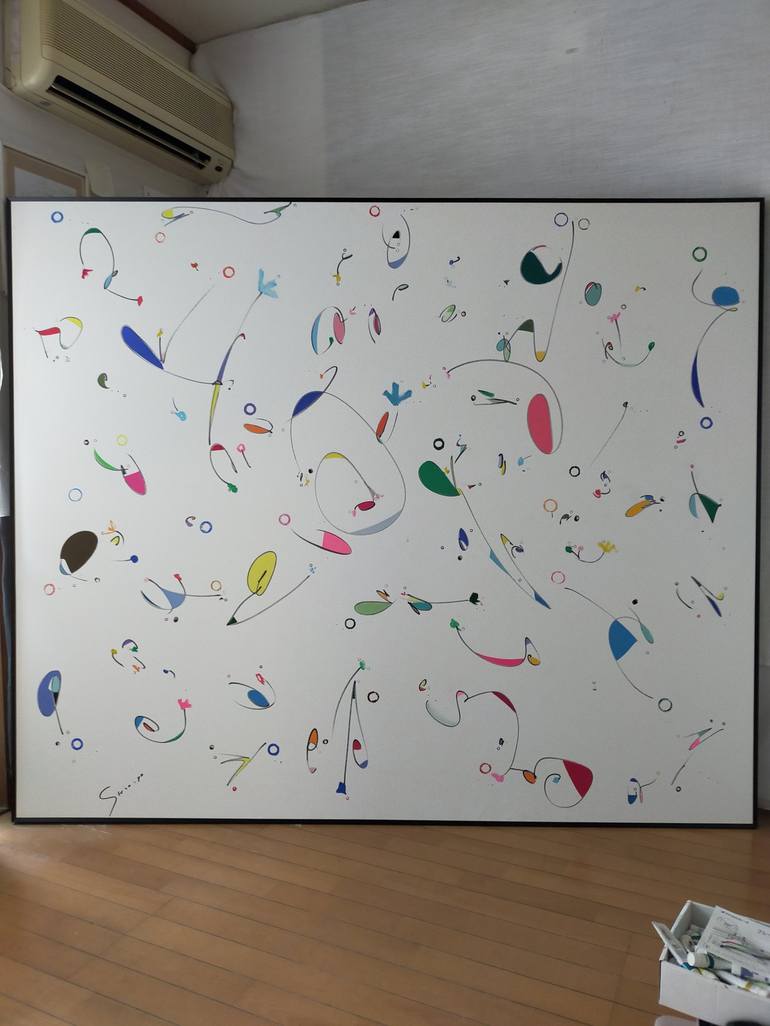 Original Abstract Painting by Kaoru Shibuta