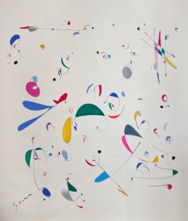 Print of Dada Abstract Paintings by Kaoru Shibuta