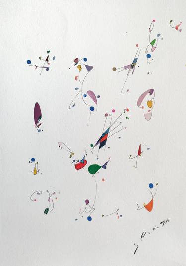 Original Abstract Paintings by Kaoru Shibuta