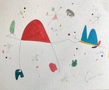 Original Dada Abstract Paintings by Kaoru Shibuta