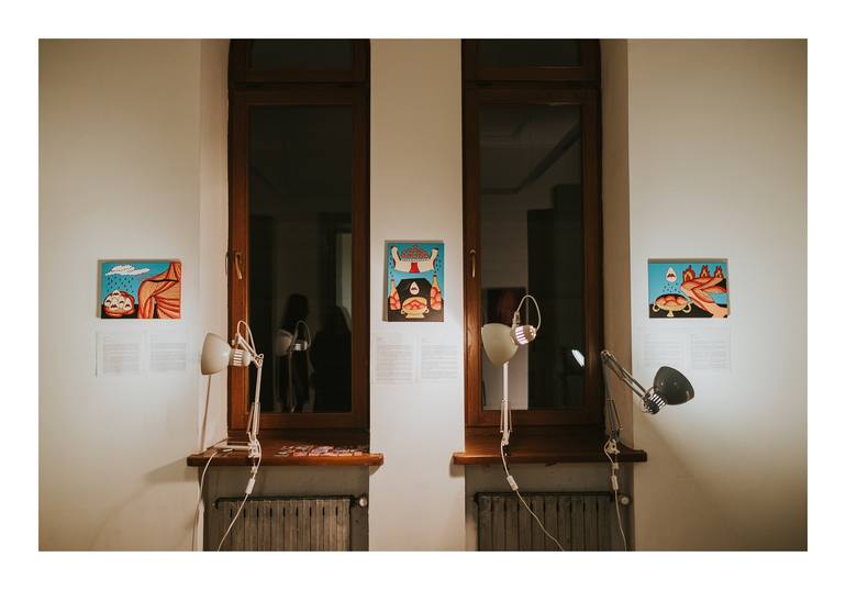 Original Conceptual People Painting by Olena Kayinska