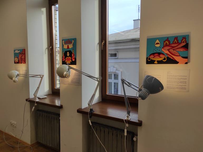 Original Conceptual People Painting by Olena Kayinska